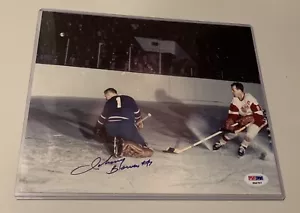 Johnny Bower Signed VS Gordie Howe 8 X 10 Action Photo! PSA/ DNA # P46707 - Picture 1 of 2