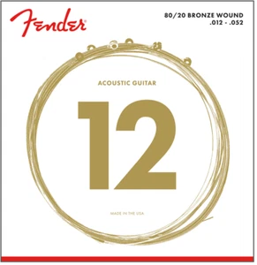 Fender 70L 80/20 Bronze Acoustic Guitar Strings Light Gauge 12-52 - Picture 1 of 1