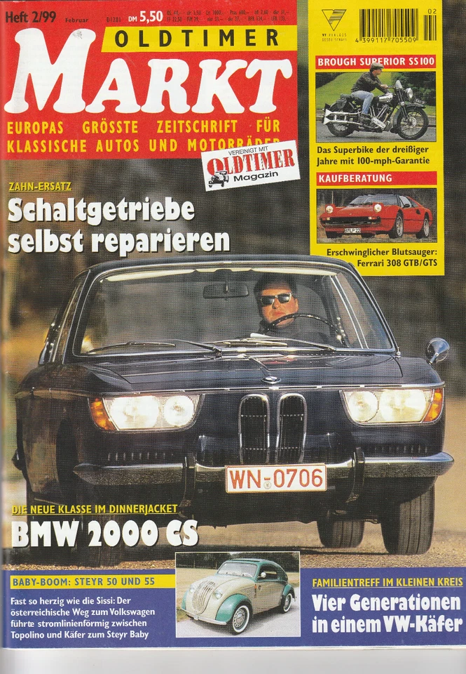 Oldtimer Markt 02/1999 : Titelstory - BMW 2000 CS - Bild 1 von 1