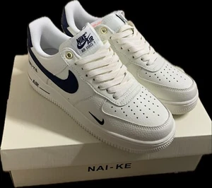Nike Air Force 1 '07 Sneakers da Uomo - Donna - BLU BIANCHE - TAGLIA 42 - Foto 1 di 1