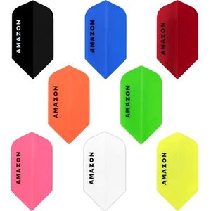 5 SETS [15] Amazon Plain Slim Dart Flights Tough Unifarben Dick - Bild 1 von 10