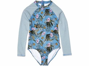 Cotton On 255004 Kids Free Long Sleeve One-Piece Swimsuit Blue Size 12 - Picture 1 of 3