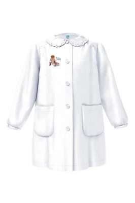 Tablier Fille Crèche Blanc - 4 Ans - Photo 1/2