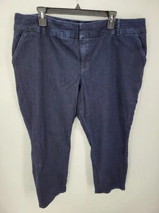 Torrid Denim Jeans Damen Plus 22R Dark Wash Tapered Strech Blue Denim Hose - Bild 1 von 8