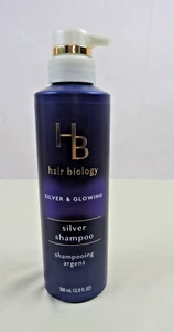 Champú HB Hair Biology plateado y púrpura brillante para plata y gris, 12,8 fl oz - Imagen 1 de 3