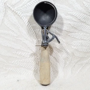 "MANGO DE MADERA PARA HELADERÍA VINTAGE INCOMPARABLE 8,25""" - Imagen 1 de 7