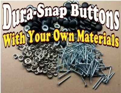 10-25-DURA SNAP UPHOLSTERY BUTTONS #30-#36-3/4"-1 1/2" SCREW STUDS YOUR MATERIAL - Image 1 of 4