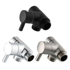 3 Way T-adapter G1/2 Shower Head Bracket Mount Valve Splitter Diverter Connector - Picture 1 of 16