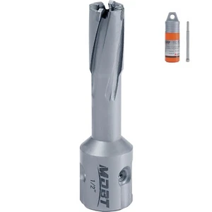 1/2" TCT Annular Cutter Universal Shank Carbide-Tipped Drill Bit with Pilot Pin - Picture 1 of 6