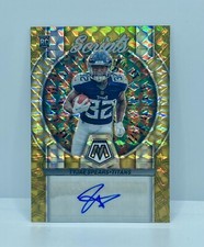 Tyjae Spears 2023 Mosaic Football RC Rookie Auto Gold Prizm 09/10 Titans!