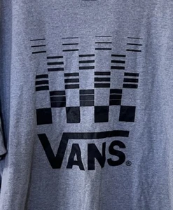 Camiseta VANS Checkerboard Flying V Logo Para Hombre Gris Jaspeado Talla XXL 2XL - Imagen 1 de 4