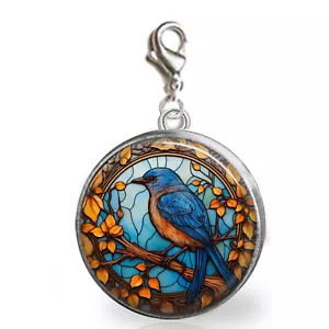Western Bluebird Amante de Pájaros Observador Regalo Cartera con Clip Pulsera Collar Dije - Imagen 1 de 1