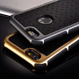 Nueva funda trasera de silicona con marco metálico a prueba de golpes para iPhone 6 - Imagen 1 de 6