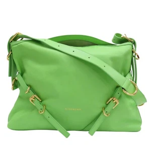 GIVENCHY Voyou Shoulder Bag Calfskin Green - Picture 1 of 14