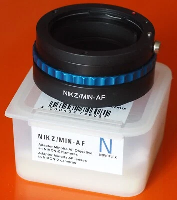 Novoflex NIKZ / MIN-AF adapter f/ Sony Minolta A-mount lens to Nikon Z | α Dynax - Image 1 of 4