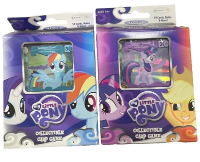 My Little Pony 2x Mazos Temáticos de Inicio Sellado Estreno Set Twilight Rainbow NUEVO Foto 1 de 4