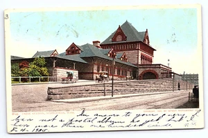 Springfield Mass UNION STATION Railroad Depot 1900s Postcard D409 - Picture 1 of 2