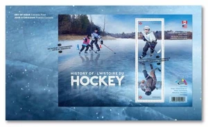 HOCKEY HISTORY = JOINT ISSUE with USA = FDC with Souvenir Sheet Canada 2017 - Bild 1 von 1