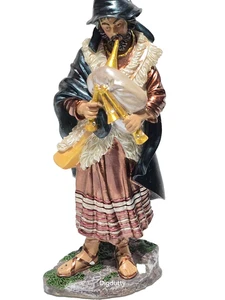 Hawthorne Village The Jeweled Nativity Collection SHEPHERD WITH BAGPIPES - Picture 1 of 12