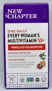 New Chapter One Daily Every Woman's Multivitamin 55+ 96 Tablets New Exp. 03/2026 - Picture 1 of 7
