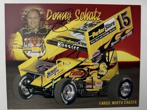Donny Schatz Signed Parker Stores WoO World Of Outlaws Promo Card - Picture 1 of 2