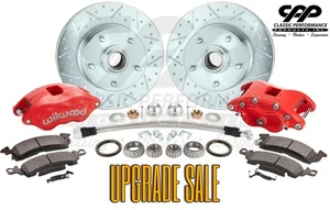 1979-87 G-Body Monte Carlo Grand National Front Red Wilwood Disc Brake Upgrade - Picture 1 of 9