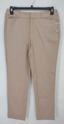 Fade Glory Bi Stretch Pants Women's Size 10 Light Taupe Pockets Flat Front NWT - Image 1 of 4
