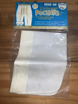 E-Z Buckle Inc 2 Packs Replacement Pockets No. 8007 (White) - Image 1 of 4