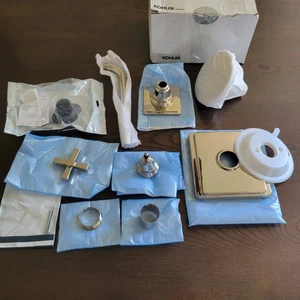 Kohler TS13134-3A-PN Pinstripe Shower Trim with Showerhead and Arm - Picture 1 of 16