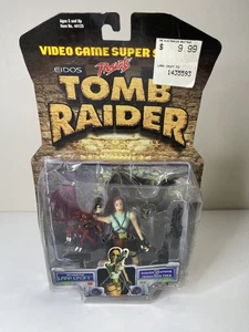 Figura de acción 1997 EIDOS Toy Biz Videojuego Super Estrellas Laura Croft Tomb Raider - Imagen 1 de 5