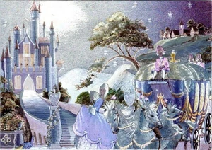 CINDERELLA  By Jean & Ron Henry  DUFEX FOIL~Shiny  4X6 Modern FJ WARREN Postcard - Picture 1 of 2