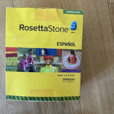 Rosetta Stone Homeschool Español Spanish Latin America Levels 1,2,3,4,5 & Workbk - Image 1 of 4
