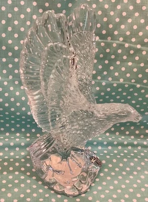 Waterford Fred Curtis 8” Eagle Collectible Lead Crystal Sculpture #105153  - Image 1 of 4