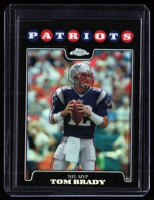 2008 Topps Chrome Tom Brady Refractor - Patriots MVP GOAT - Image 1 of 2
