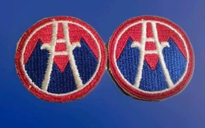 Lot Of 2 WWII MILITARY PATCH : US ARMY 2nd LOGISTICAL COMMAND JAPAN #PB15 - Picture 1 of 2