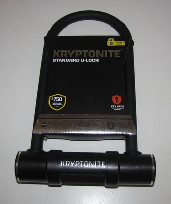 Kryptonite Standard U-Lock Anti-Theft 12.7mm Hardened Steel Shackle 4x9" NIB - Image 1 of 2
