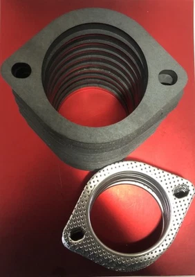 Exhaust Flange Plates X 10  76mm 3 Inch With Gaskets X 10  105mm Bhc 10mm - image 1 of 2