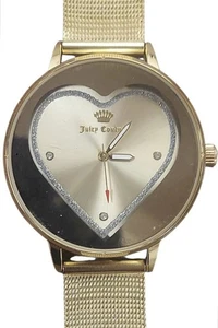 Juicy Couture Black Label Uhr goldfarbenes Meshband mit Batterie  - Bild 1 von 2