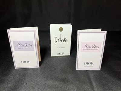 Lot Of 3 Sample Sprays- Women’s Dior Perfume, Miss Dior & J’adore - Image 1 of 2