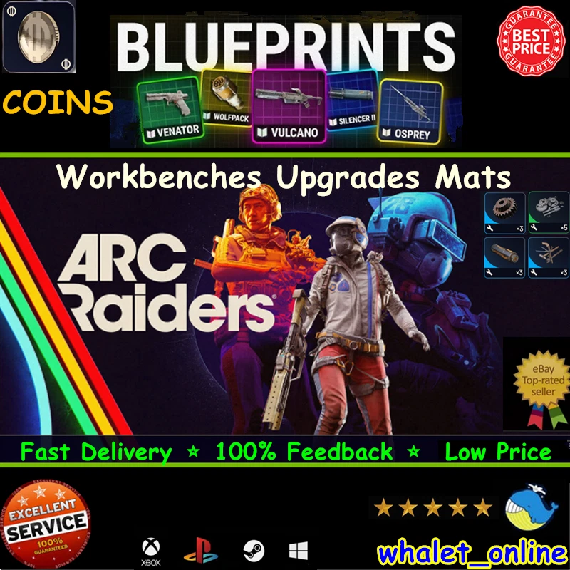 ARC Raiders🔥Workbench Materials Blueprints Coins Gears✨Cheap Fast Delivery🚀 - Image 1 of 4