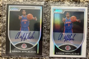 2007-08 Bowman Chrome Arron Afflalo Rookie Black Refractor Auto #/99 + Auto /599 - Picture 1 of 7