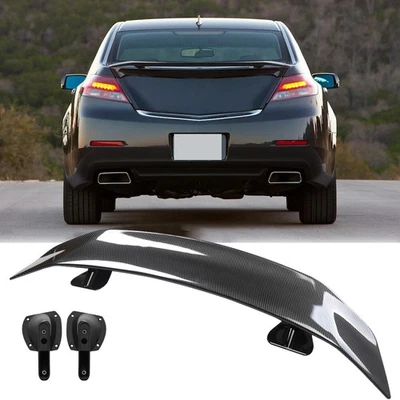 46" Rear Trunk Spoiler Lip Wing Racing Carbon Fiber For Acura TL TLX Foto 1 de 4