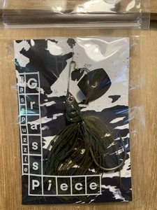 1/2oz Grass Piece by Bass Puzzle G08 Green Pumpkin - Picture 1 of 4