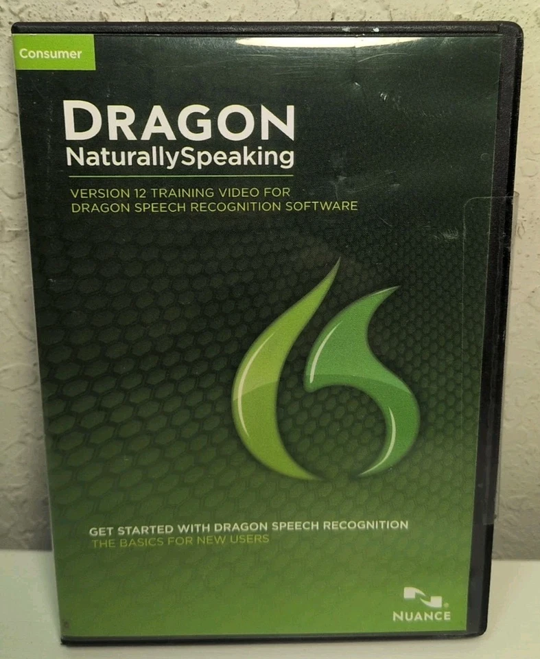 Nuance Dragon Naturally Speaking Version 12 Training Dragon Speech CD ROM NEW - Image 1 of 3