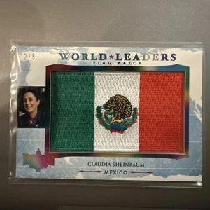 Benchwarmers Decision 2024 Claudia Sheenbaum /5 Mexico Flag Patch World Leaders! - Picture 1 of 2