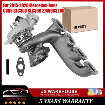 Turbo Turbocharger For 2015-20 Mercedes-Benz C300 E300 GLC300 SLC300 2.0L NEW... Foto 1 de 4