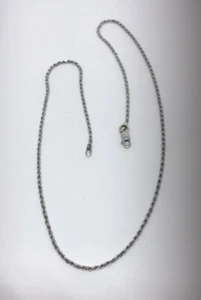 Weißgoldkette 14 Karat Weißgold Seil 16" lang 3,9 Gramm 1,5 mm - Bild 1 von 2