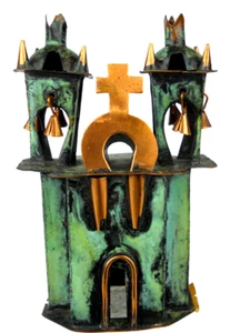 Campanas de iglesia de cobre y bronce Ayacucho Perú agujas pátina hecha a mano por Ángel Franco - Imagen 1 de 12