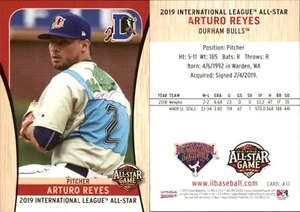 Arturo Reyes 2019 Choice International League All-Stars #11 RC *AutographDen* - Picture 1 of 1