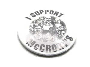 I Support McCrory's Button blanco y negro - Imagen 1 de 4